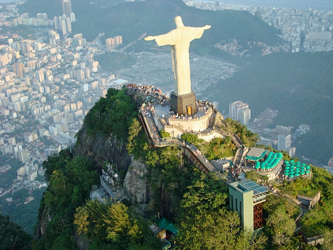 Massive statue of Christ the Redeemer in Rio