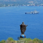 monumental statue of Christ in East Timor