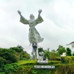 Christ Blessing Statue in Indonesia