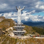 Massive statue of Jesus Blessing in Indonesia
