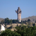 monumental statue of Christ in Tlalnepantla Mexico