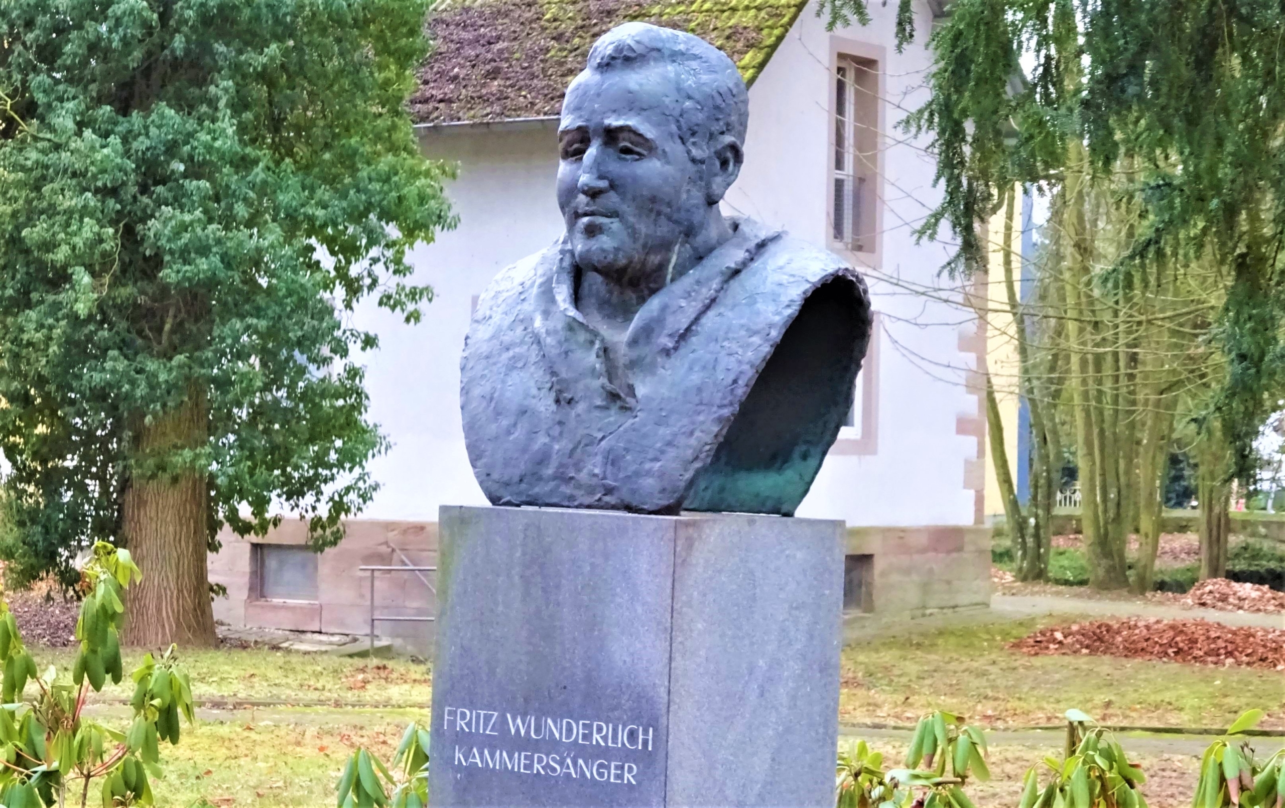 Bust Statue of Fritz Wunderlich in Germany