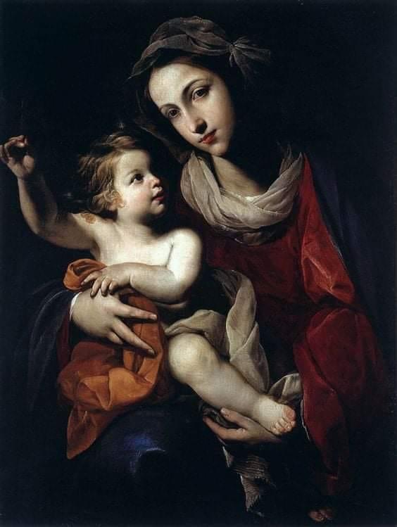 Madonna and Child_Italian with child looking at mother