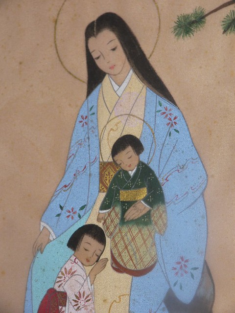 Madonna and Child_Japanese Christ and Mary blessing child