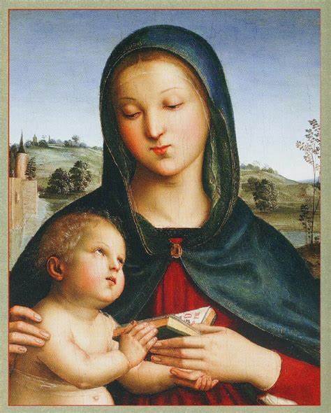 Madonna and Child_Raphael with Mary holding book