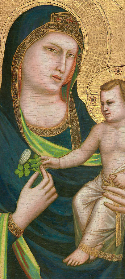 Madonna and Child_Giotto with mary holding thistle