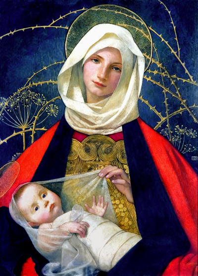Madonna and Child_marianne-stokes-1908