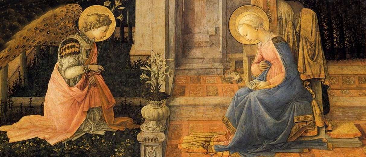 the Archangel Gabriel appears to Mary at the Annunciation