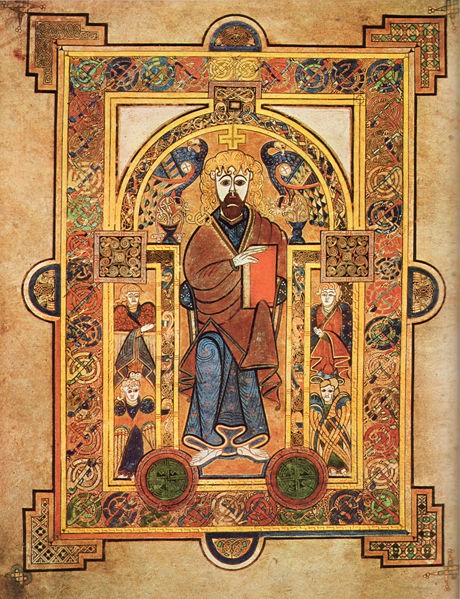 an illuminated page from the Book of Kells