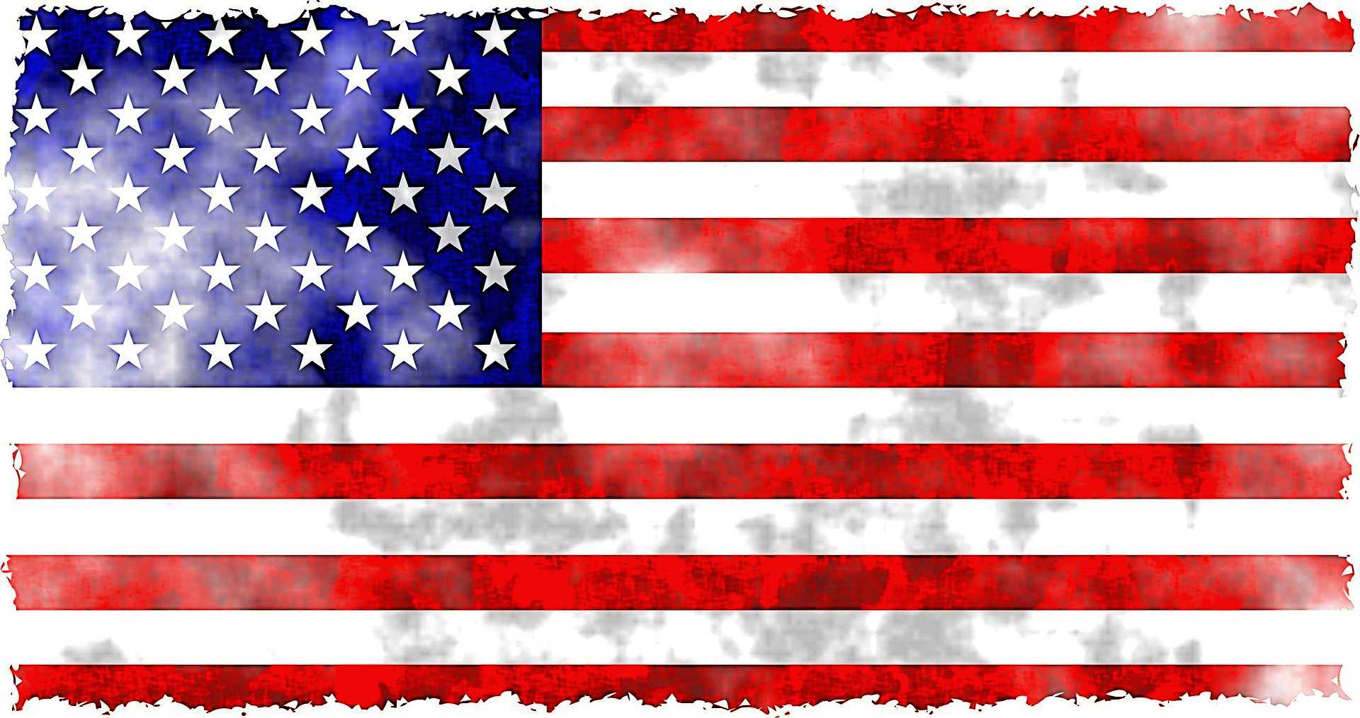Brilliant colored American Flag