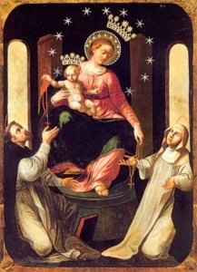 Icon of Our Lady of the Rosary and the Child Jesus