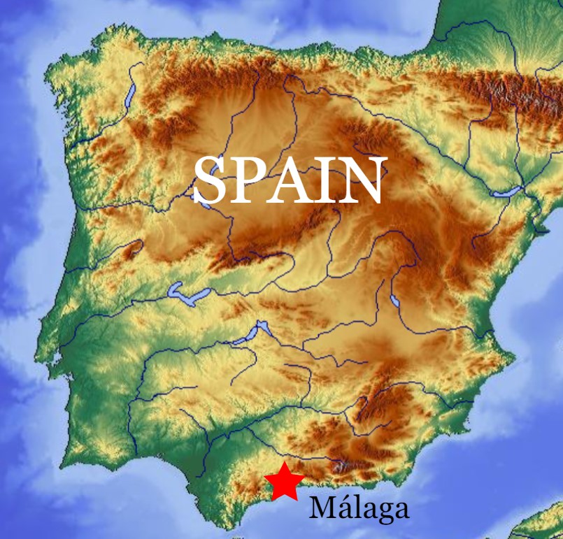 Map Of Malaga Spain 