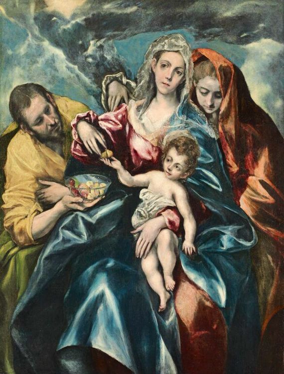 Holy Family as depicted by El Greco, 1595