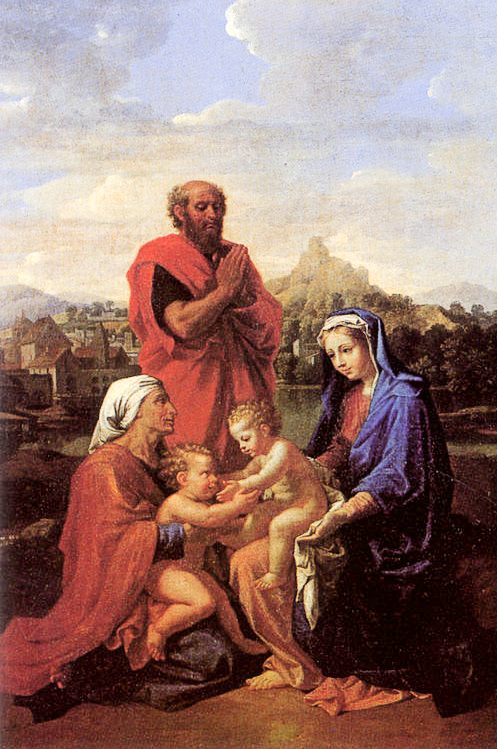 Holy Family as depicted by Nicolas Poussin, 1655