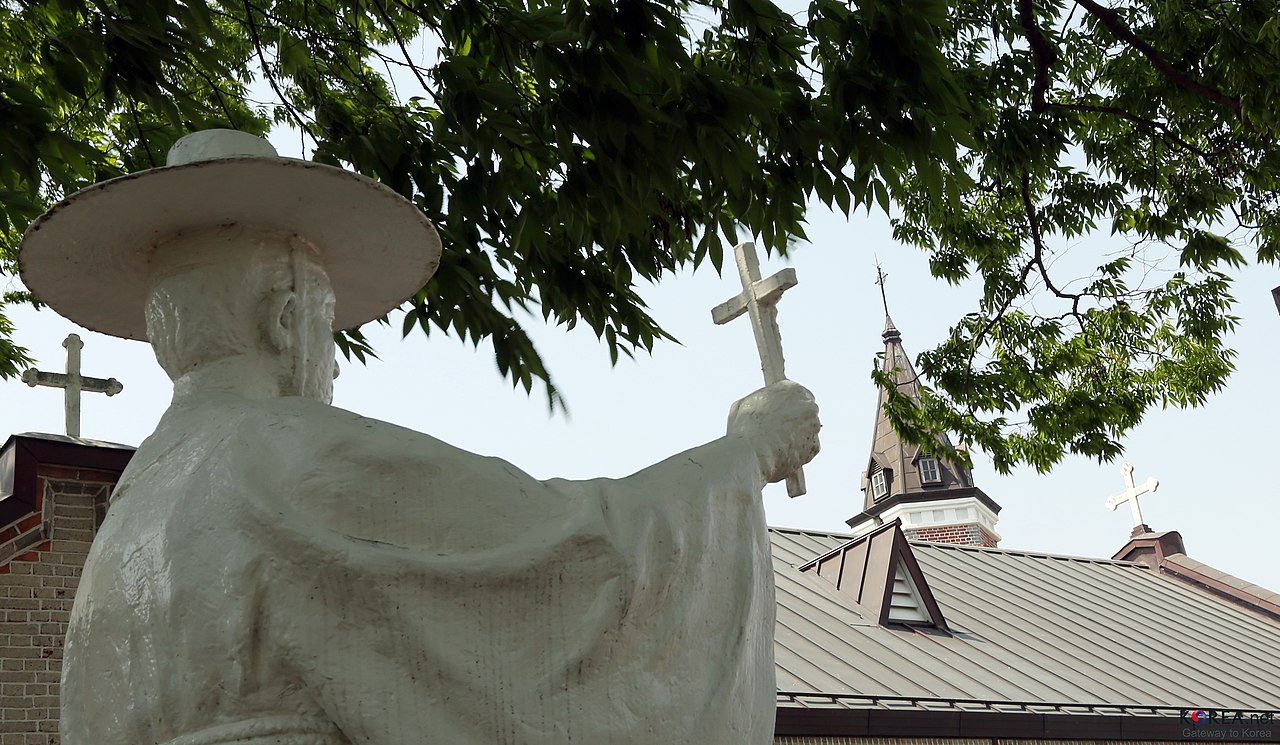 Statue of St. Andrew Kim at Hapdeok Catholic Church